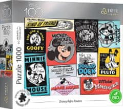 Trefl Puzzle UFT Disney 100 let: Retro plakáty 1000 dílků