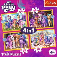 Trefl Puzzle My Little Pony: Seznamte se s poníky 4v1 (35,48,54,70 dílků)