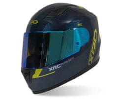 XRC Helma na motorku Motocyklová prilba XRC Pure GP 6 modráblue/yellow fluo vel. S