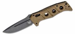 Benchmade 2750GY-3 Sibert Adams Auto Tungsten automatický taktický nůž 9,6cm, šedá, světle hnědá, G1