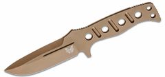 Benchmade 375FE-1 Silbert Adams nůž na přežití 10,7 cm, celoocelový, hnědá, pouzdro, klip