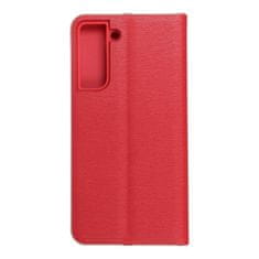 FORCELL Pouzdro Knížkové s hliníkovým rámem LUNA Book SAMSUNG S21 FE red 5903396116902