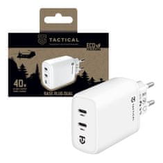 Tactical síťová nabíječka 2x USB-C - 40W - Bílá KP31220