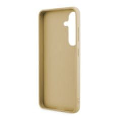 Guess  PC/TPU Glitter Flakes Metal Logo Zadní Kryt pro Samsung Galaxy S24 Gold