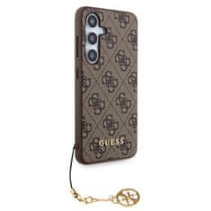 Guess  4G Charms Zadní Kryt pro Samsung Galaxy S24 Brown