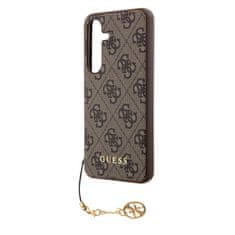 Guess  4G Charms Zadní Kryt pro Samsung Galaxy S24 Brown