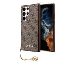 Guess  4G Charms Zadní Kryt pro Samsung Galaxy S24 Ultra Brown