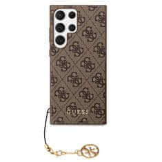 Guess  4G Charms Zadní Kryt pro Samsung Galaxy S24 Ultra Brown