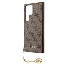 Guess  4G Charms Zadní Kryt pro Samsung Galaxy S24 Ultra Brown