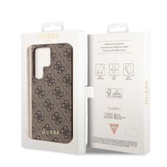 Guess  4G Charms Zadní Kryt pro Samsung Galaxy S24 Ultra Brown