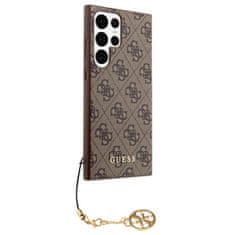 Guess  4G Charms Zadní Kryt pro Samsung Galaxy S24 Ultra Brown