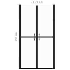 Vidaxl Sprchové dveře čiré ESG (73–76) x 190 cm