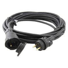 Emos Venkovní prodlužovací kabel 10 m / 1 zásuvka / černý / guma / 230 V / 1,5 mm2