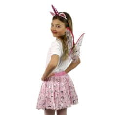Rappa Dětský kostým TUTU sukně jednorožec s čelenkou a křídly