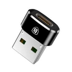 BASEUS Baseus adaptér z USB typu C na USB černý (CAAOTG-01)