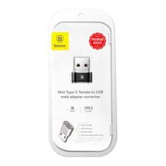 BASEUS Baseus adaptér z USB typu C na USB černý (CAAOTG-01)