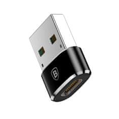 BASEUS Baseus adaptér z USB typu C na USB černý (CAAOTG-01)