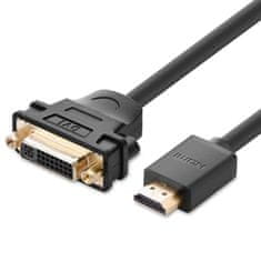 Ugreen Ugreen kabel DVI 24+5 pin (samice) - HDMI (samec) propojovací kabel 22 cm černý (20136)