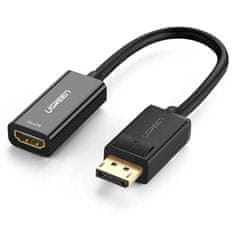 Ugreen Adaptérový kabel Ugreen z DisplayPortu (samec) na HDMI (samice) (jednosměrný) 1080P 60Hz 12bit černý (40362)