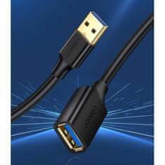 Ugreen Prodlužovací kabel Ugreen USB 3.0 (samice) - USB 3.0 (samec) 3 m černý (US129 30127)