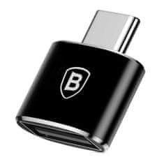 BASEUS Adaptér Baseus USB na USB-C OTG černý (CATOTG-01)