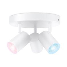 WiZ WiZ Imageo bodové LED svítidlo 3x GU10 4,9W 345lm 2200-6500K RGB IP20, bílé