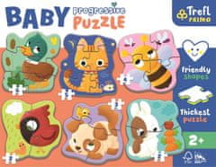 InnoVibe Baby puzzle se zvířátky 2 - 6 dílků