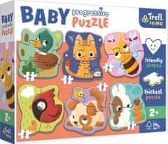 InnoVibe Baby puzzle se zvířátky 2 - 6 dílků