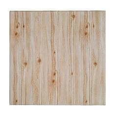 Bellestore 3D samolepicí dřevěná designová tapeta WoodWall (5 kusů), béžová