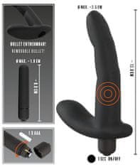 Rebel Rebel Naughty Finger Vibe (Black), vibrující prst na prostatu