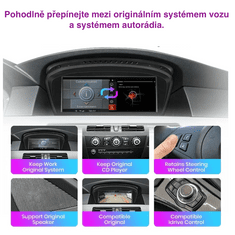 2din Autorádio BMW 5 Serie E60 E61 E63 E64 E90 E91 E92 Android s GPS navigací, WIFI, USB, Bluetooth, Android rádio BMW 5. série E60 E61 E63 E64 E90 E91 E92 autorádio