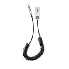 BASEUS Baseus BA01 Bluetooth audio přijímač 5.0 audio adaptér kabel AUX jack černý (CABA01-01)