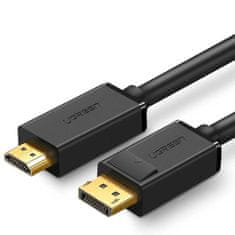 Ugreen Jednosměrný kabel Ugreen z DisplayPortu na HDMI 4K 30 Hz 32 AWG 1,5 m černý (DP101 10239)