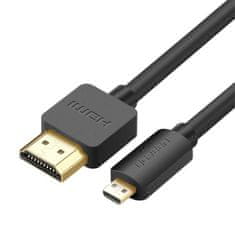 Ugreen Ugreen HDMI - micro HDMI 19 pin 2.0v 4K 60Hz 30AWG kabel 1,5m černý (30102)