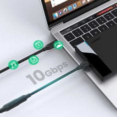 Ugreen Ugreen Prodlužovací kabel USB C (samec) - USB C (samice) 100W 10Gbps 1m černý