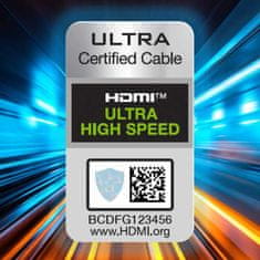 WOZINSKY Kabel Wozinsky HDMI 2.1 8K 60 Hz 48 Gb/s / 4K 120 Hz / 2K 144 Hz 2 m stříbrný (WHDMI-20)