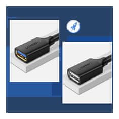 Ugreen Prodlužovací kabel Ugreen USB 3.0 (samice) - USB 3.0 (samec) 1m černý (10368)