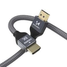 WOZINSKY Kabel Wozinsky HDMI 2.1 8K 60 Hz 48 Gb/s / 4K 120 Hz / 2K 144 Hz 5 m stříbrný (WHDMI-50)