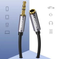 Ugreen Prodlužovací kabel Ugreen AUX 3,5 mm mini jack 1 m stříbrný (10592)