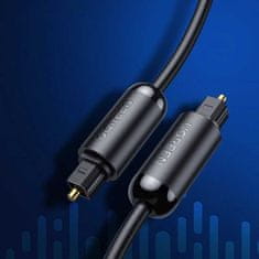 Ugreen Ugreen optický audio kabel 1,5 m digitální optický kabel Toslink SPDIF šedý (70891)