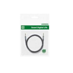 Ugreen Ugreen úhlový kabel AUX 2 x mini jack 3,5 mm 1,5 m modrý (AV112)