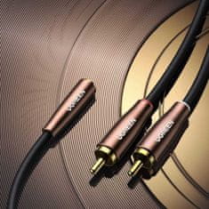 Ugreen Ugreen audio kabel 3,5 mm mini jack (samice) - 2RCA (samec) 5m hnědý (AV198 60988)