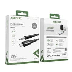 AceFast Acefast audio kabel USB typ C - 3,5mm mini jack (samec) 1,2 m, AUX černý (C1-08 černý)