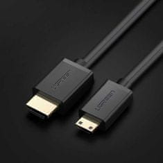 Ugreen Ugreen kabel HDMI - mini HDMI 19 pin 2.0v 4K 60Hz 30AWG 1,5m černý (11167)