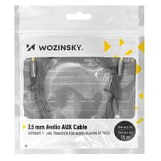 WOZINSKY Wozinsky univerzální mini jack 2x AUX kabel 1,5 m černý