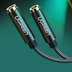 Ugreen Ugreen kabel sluchátek AV123 minijack 3,5 mm (samec) - 2x minijack 3,5 mm (samice) - černý