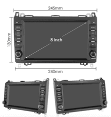 2Din Android Autorádio do Volkswagen Crafter od 2006, GPS navigace, WiFi, Bluetooth - Handsfree VW Crafter rádio, Mercedes Viano, Vito, Sprinter Autorádio s Kamerou