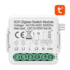 Avatto Chytrý spínací modul ZigBee Avatto N-ZWSM01-3 TUYA