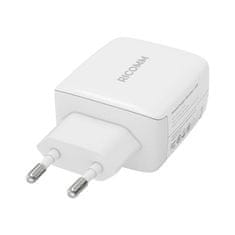 Ricomm Nástěnná nabíječka 45W GaN Ricomm RC451 EU, 1xUSB-C + 2,1m kabel USB-C