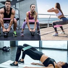 Netscroll Sportovní legíny s Push up efektem, sportovní legíny, bezešvé push up dámské legíny pro sportovní aktivity, fitness, pilates, jóga + cvičební pásy různých stupňů obtížnosti, PushBands, S/M